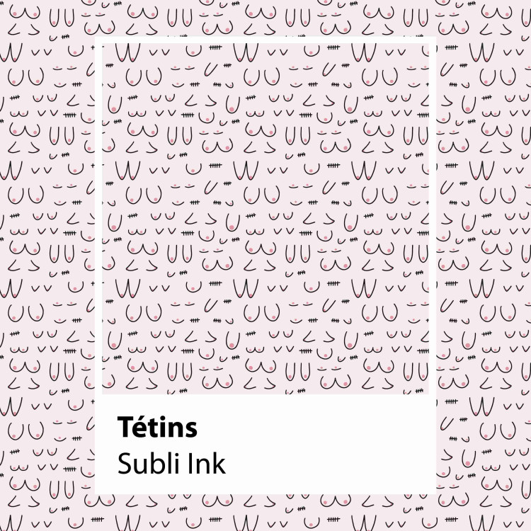 Papier transfert pour sublimation : Tétins