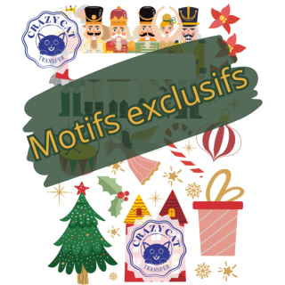 Papier transfert pour sublimation : Esprit de Noël