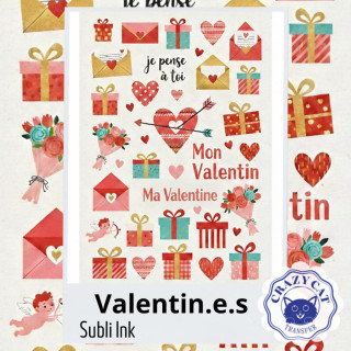 Papier transfert pour sublimation : Valentin.e.s