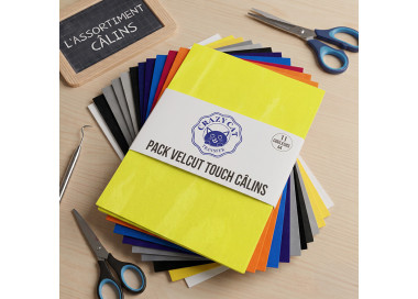 Pack VelcutTouch Câlins - 11 Couleurs de Flex Velours A4