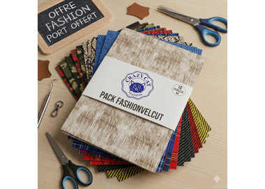 Pack FashionVelcut - 10 Feuilles A4 Effet Velours à Motifs (Série Limitée)