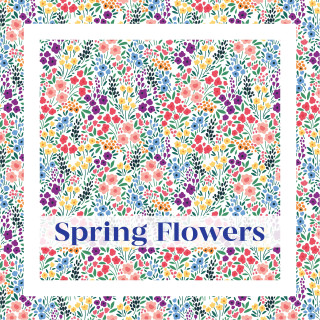 Vinilo textil a diseño Spring Flowers