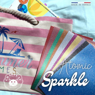 Vinilo textil purpurina Atomic Sparkle