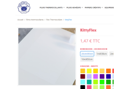 Thermocollant blanc pour textile  | CrazyCat Transfer